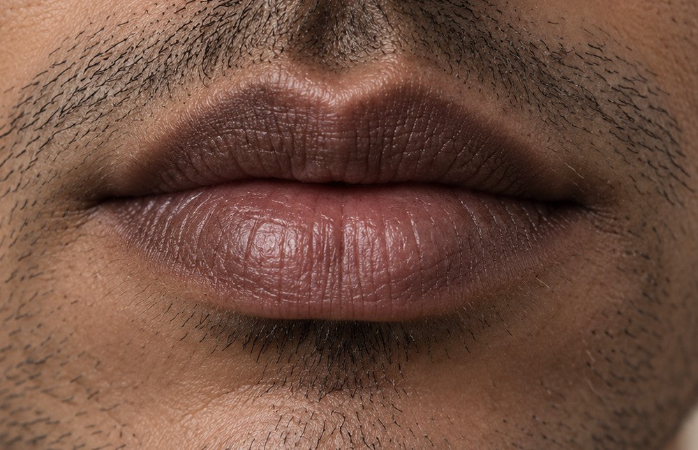 Illustration de lèvres à la texture irrégulière