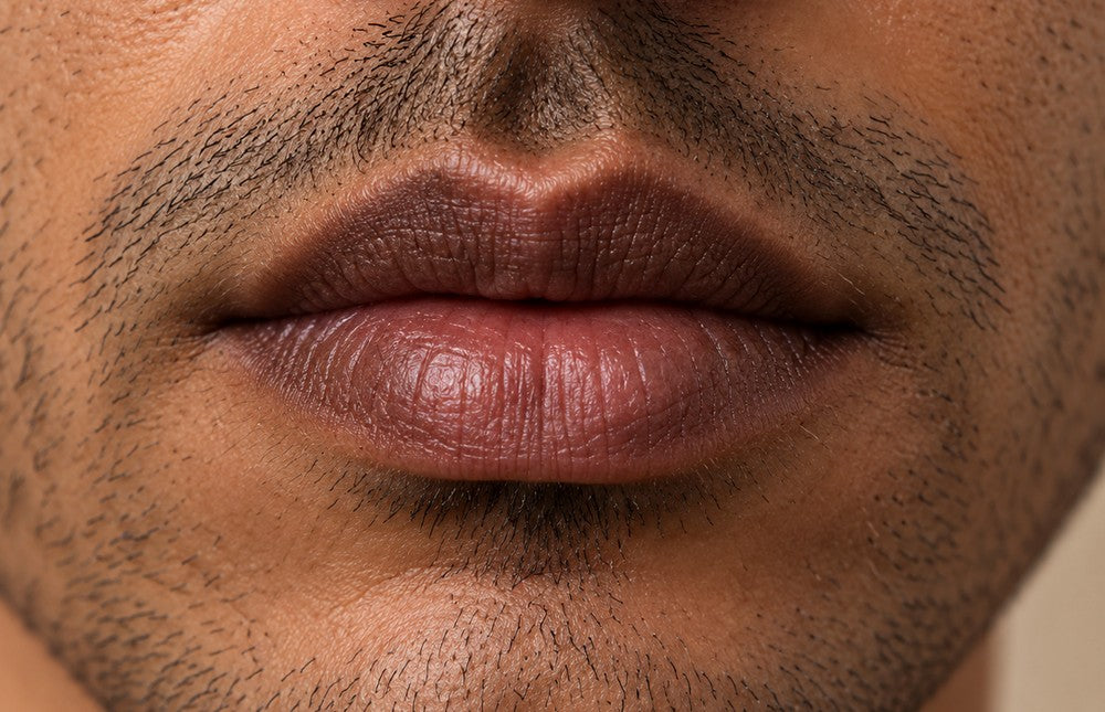 Illustration de lèvres à pigmentation plus marquée
